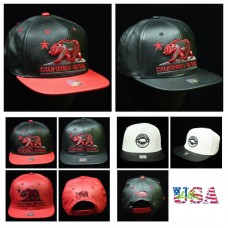 Baseball Cap Fashion Dad Hat Flat Bill Snapback CALI Bear Hip Hop Trucker Hat  eb-15052623